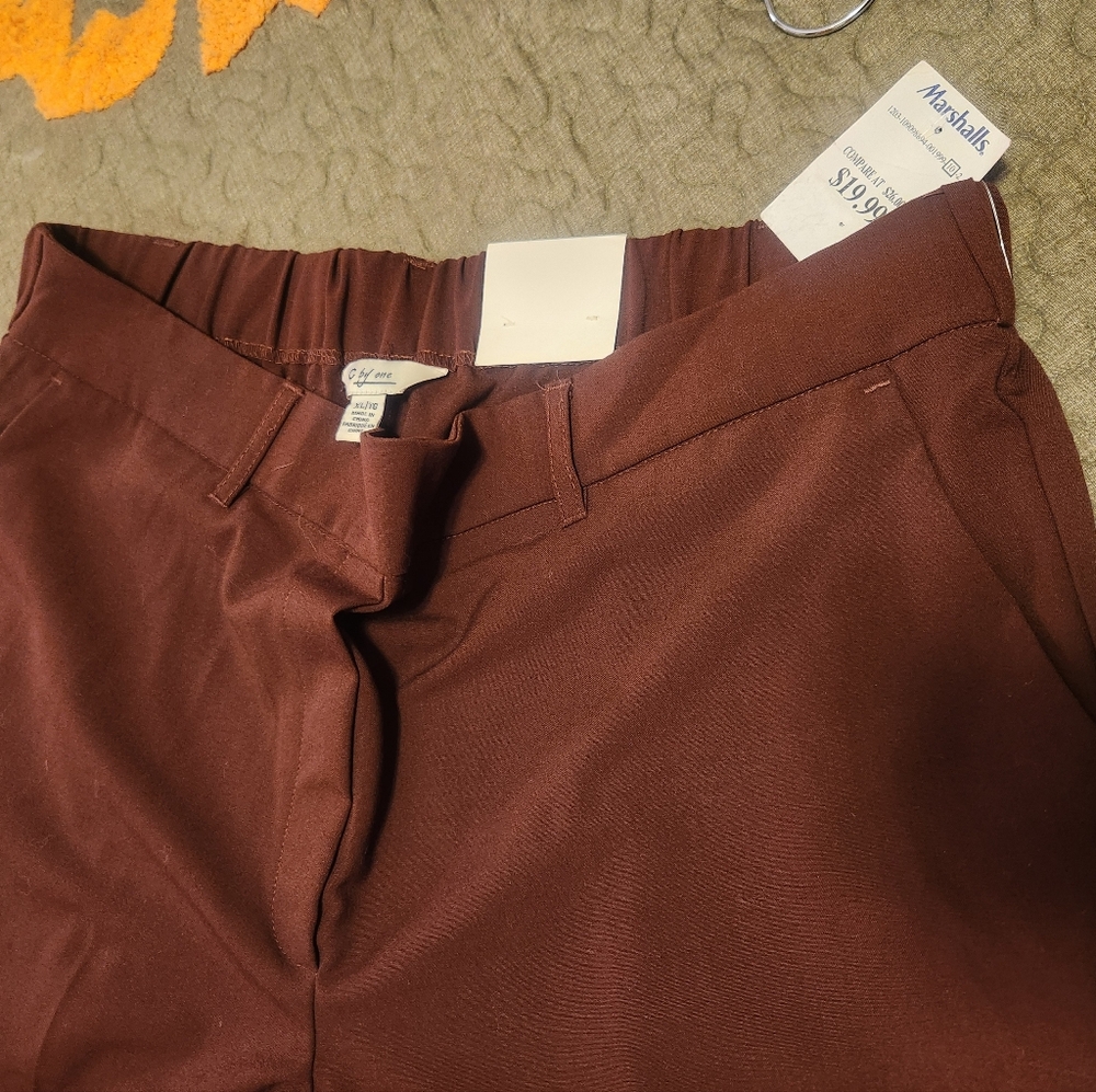 Ashro Women's Wide Leg Pants - Brown